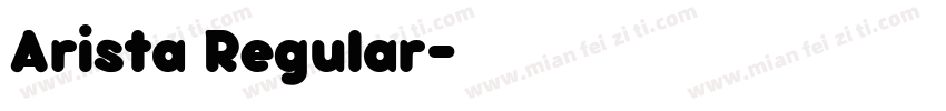 Arista Regular字体转换